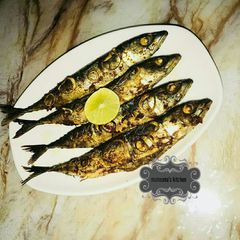 A picture of Grilled mackerel fish.