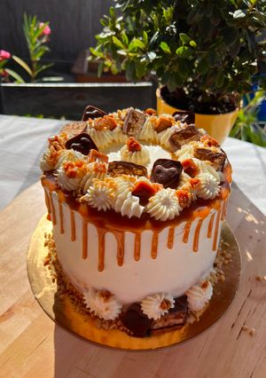 Sós karamell torta recept fotója