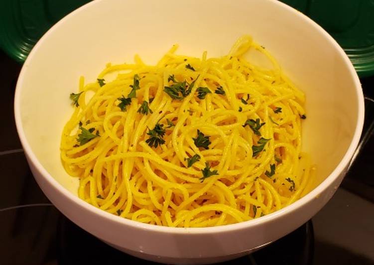 Recipe of Speedy Lemon/Garlic/Thyme Pasta