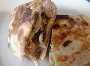 Φωτογραφία της συνταγής Wrap με ομελέτα και μανιτάρια