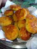 Bombas de papa con queso