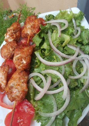 Chicken salad ainihin hoton girkin