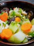 Canh nấm nấu rau củ (chay)