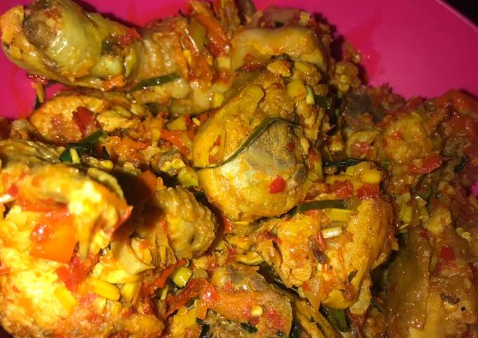 Ayam rica manado super pedas