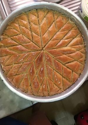 صورة لوصفة بقلاوة تركية