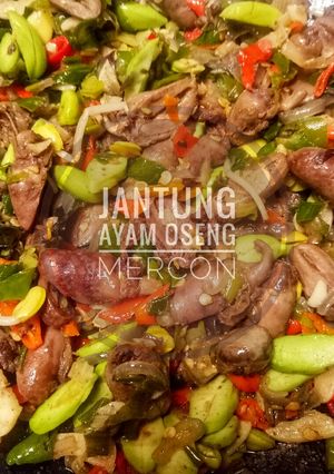 Foto resep Jantung Ayam Rainbow / Oseng Mercon