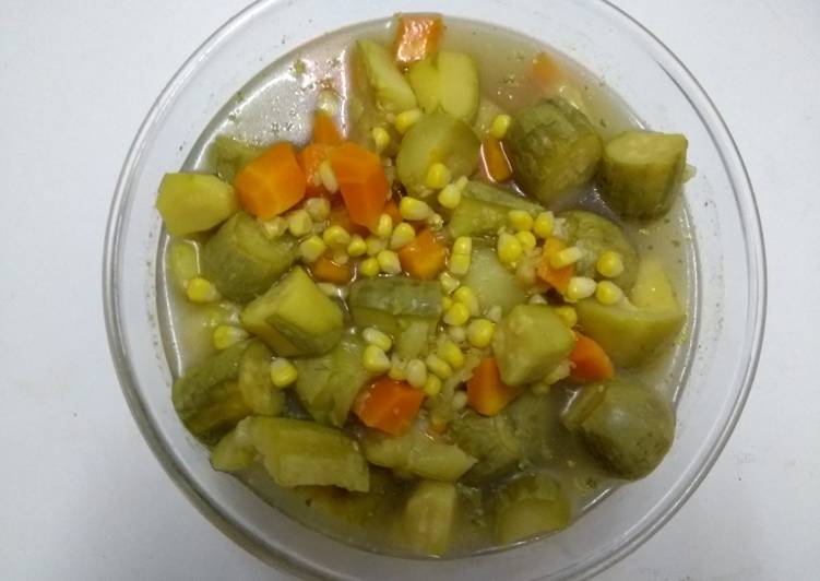 شوربة خضار سريعة بدون لحم