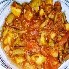 A picture of Pointed Gourd & Potato Curry Recipe (without onion & garlic).