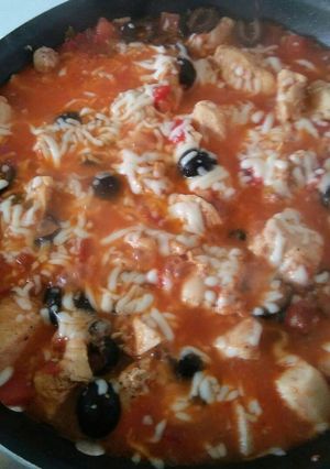 Una foto de Pollo al estilo suroeste