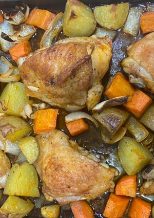 Hình của món Gà Nướng Hy Lạp (One Pan Chicken).