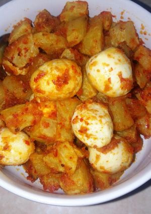 Foto resep Balado Kentang Telur Puyuh ala Anak Kost
