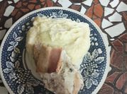 Una foto de bacon horno