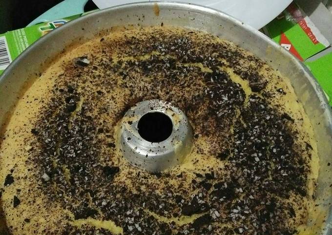 Resep Bolu singkong oreo panggang Anti Gagal