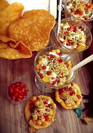A picture of Colourful mix chaat.