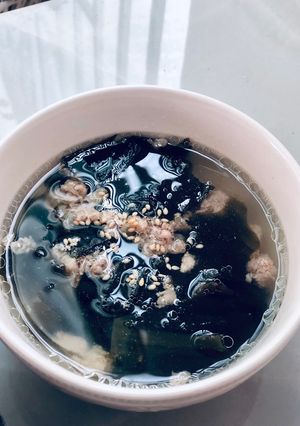 Hình của món Canh rong biển.