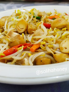 Foto resep Tumis Tauge dan Jamur Merang #supersimple