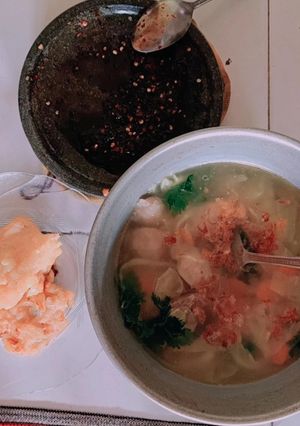 Foto resep Sup Kaldu Daging Sapi Sambal Kecap Sederhana