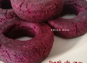 Foto resep Donat Ubi Ungu - Gluten free, Egg free, Sugar free