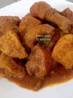 Foto resep Semur ayam tahu kecap