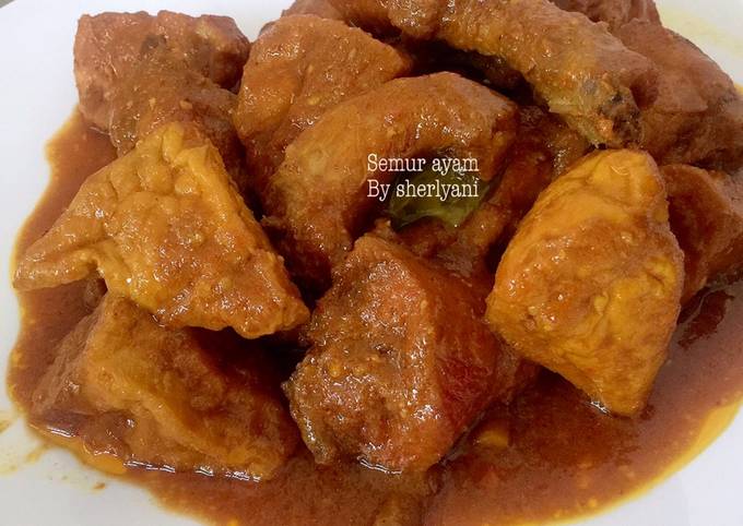 Semur ayam tahu kecap