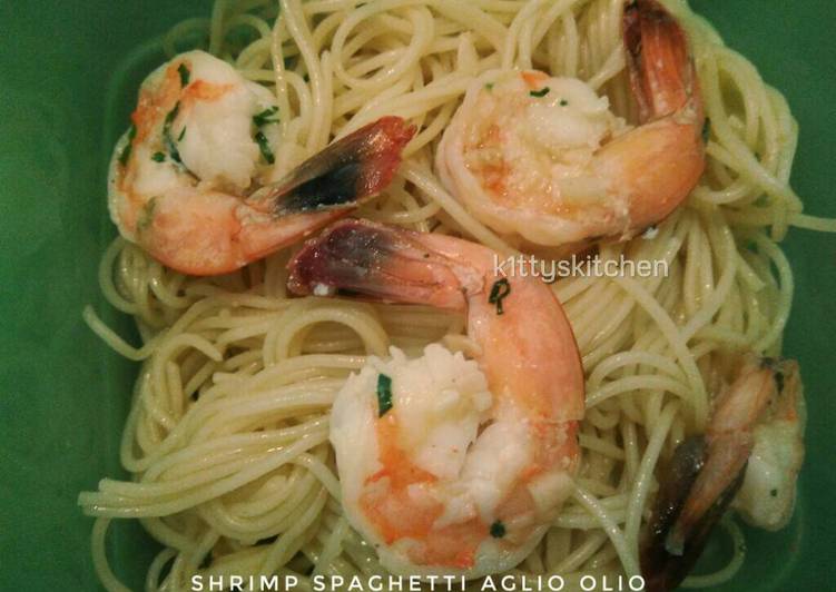 Resep Shrimp Spaghetti Aglio Olio #PR_Pasta, Enak Banget
