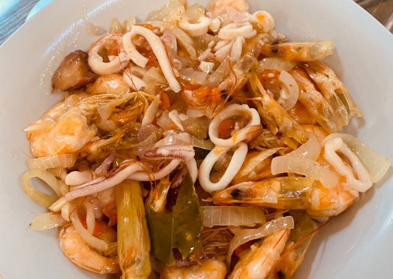 Cumi Udang Rempah Pedas