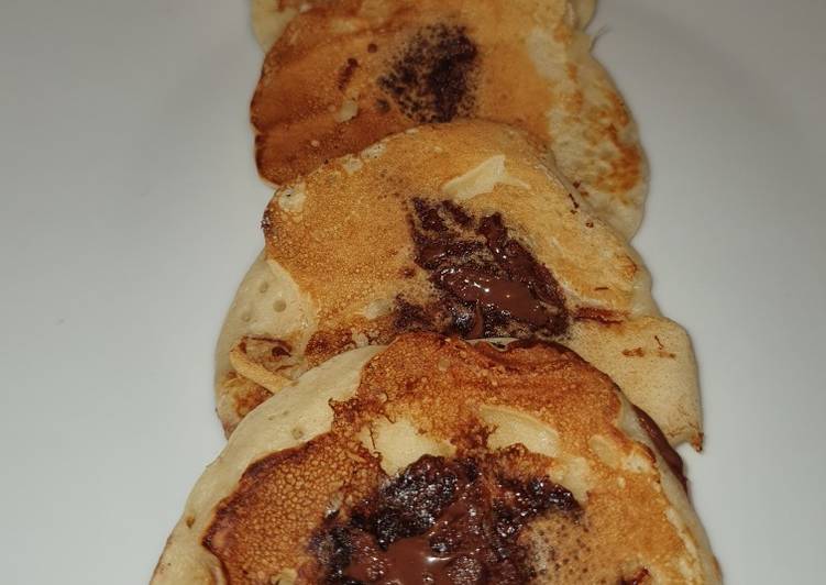 Recette de Rapide Pancakes Nutella