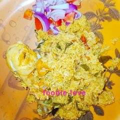 Seeraga samba(Jeerasal and Khaima) chicken biriyani A picture of Seeraga samba(Jeerasal and Khaima) chicken biriyani.