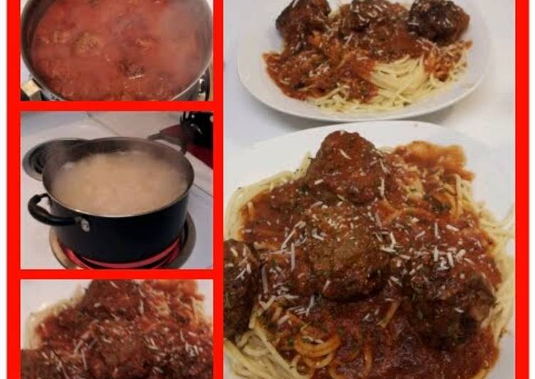 Recipe of Speedy Meatballs &amp; Spaghetti