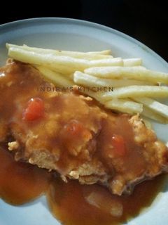 Foto resep Chicken Steak with Brown Sauce