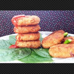 Potato cutlets A picture of Potato cutlets.