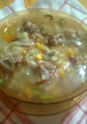 Foto resep Sup ayam jagung kuah bening