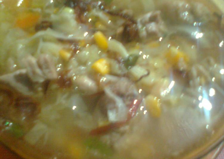 Sup ayam jagung kuah bening