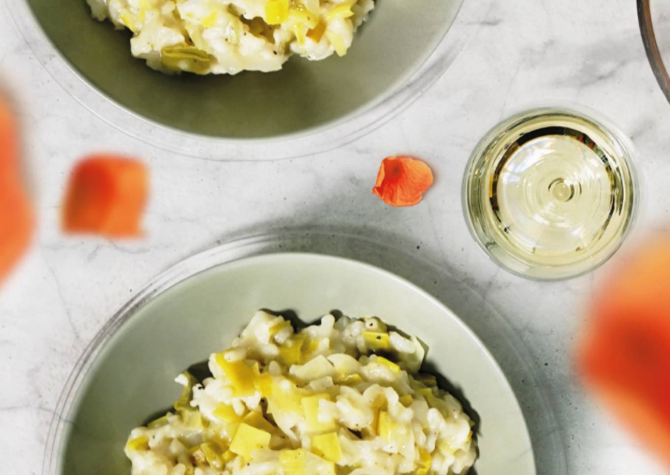 Risotto aux poireaux