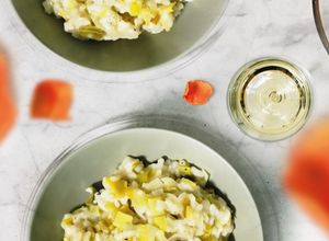 Une photo de Risotto aux poireaux