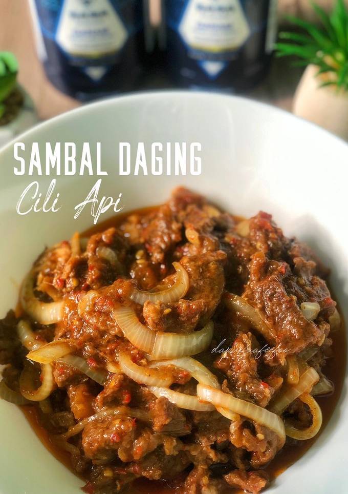 Resipi Sambal Daging Cili Api oleh Kakak Faa - Cookpad