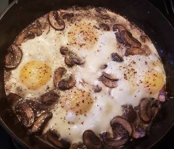 Ultimate Serving Recipe Baked Eggs with Mushrooms and Cheese Delicious Perfect