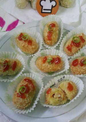 Foto resep Kroket Kentang Dengan Pelapis Putih Telur