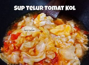 Foto resep Sup Telur Tomat Kol #diet