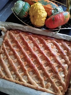 Almás rácsos pite recept fotója
