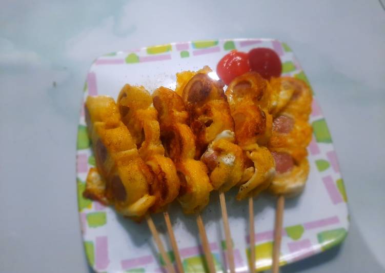 Simple Way to Prepare Award-winning Sate roti sosis
