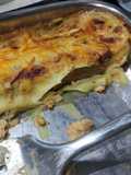Canelones de pollo trufado