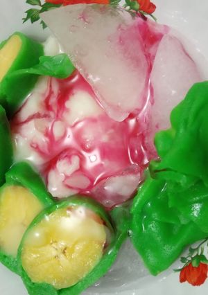 Foto resep Es pisang ijo