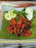 Daging Empal Suwir Masak Sambal Bawang
