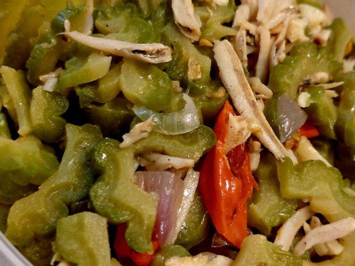 Resep Tumis pare teri pedas Anti Gagal