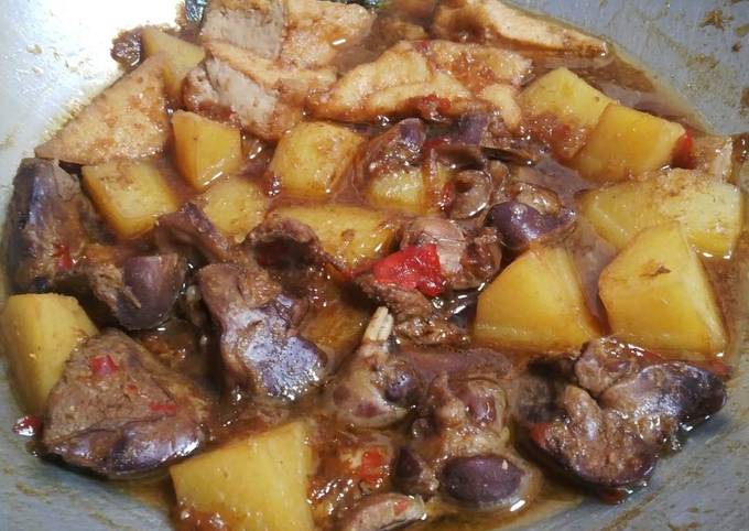 Semur ati ampela manis pedas