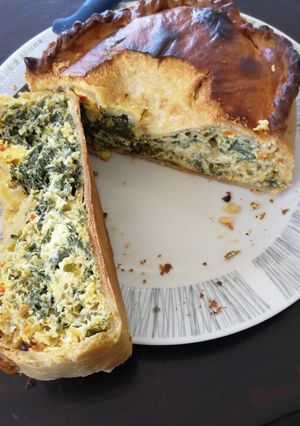 Una foto de Pastel 🥧 de acelga