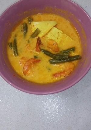Foto resep Gulai Udang Tahu Kacang Panjang