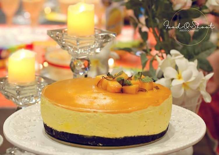 Easiest Way to Make Quick Mango Mousse Cake