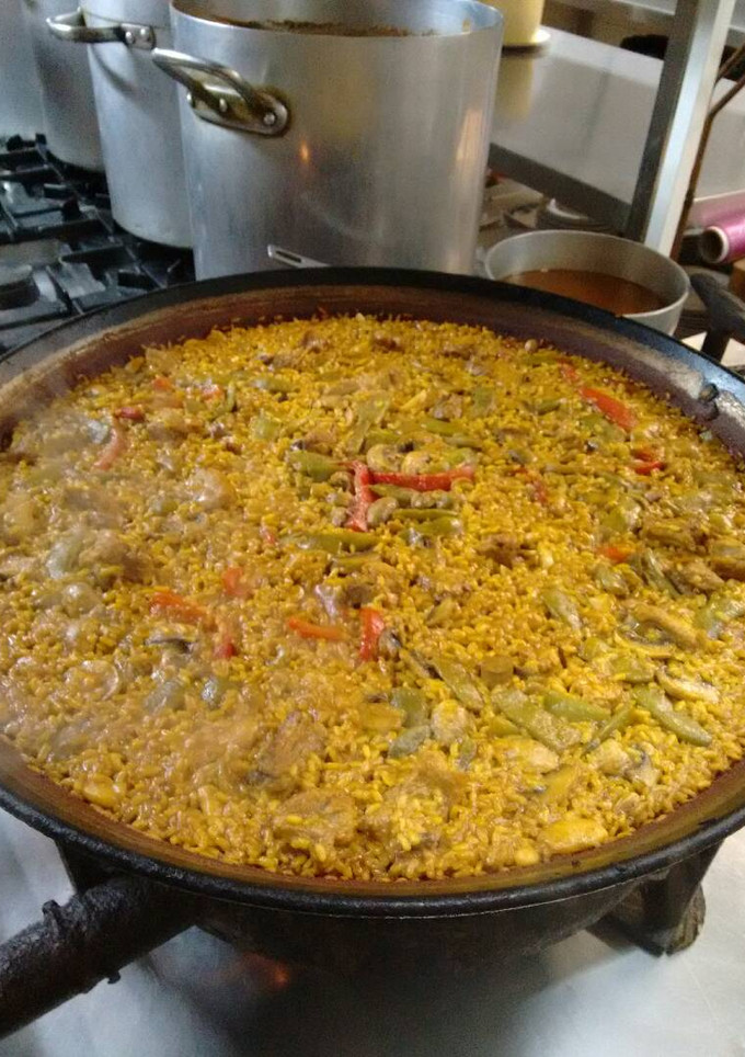 Una foto de Arroz de costilla de cerdo y verdura